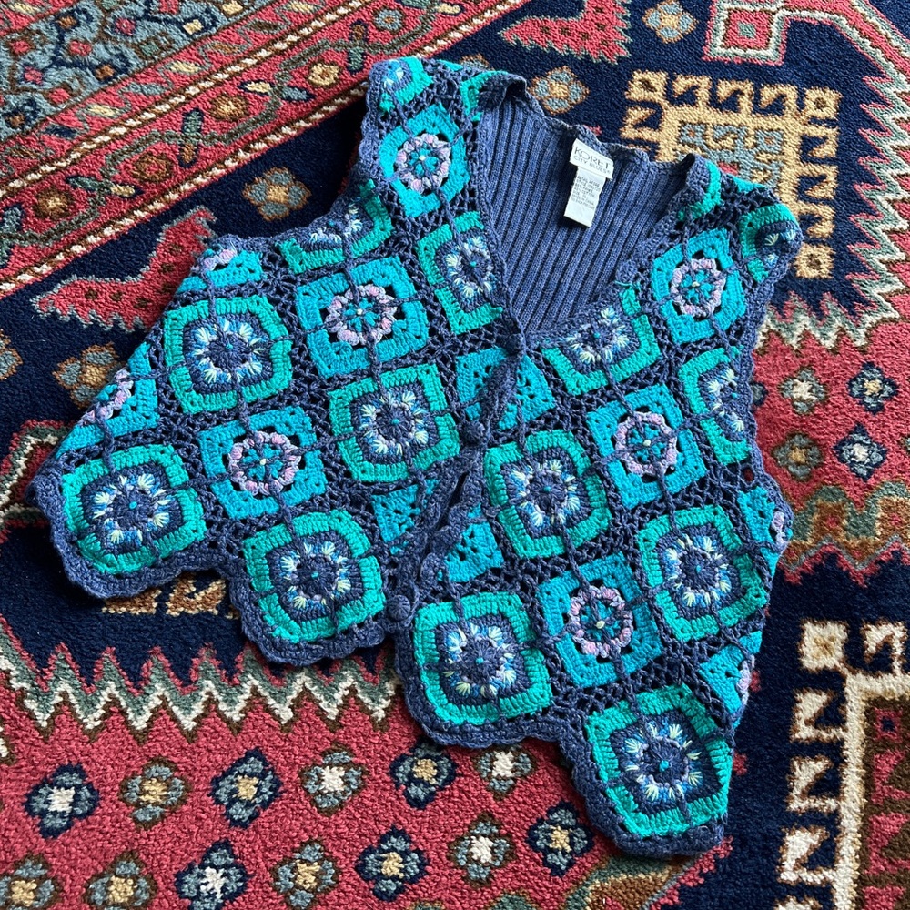 Koret City Blues Crochet Vest